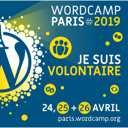 badge volontaires wordcamp paris 2019